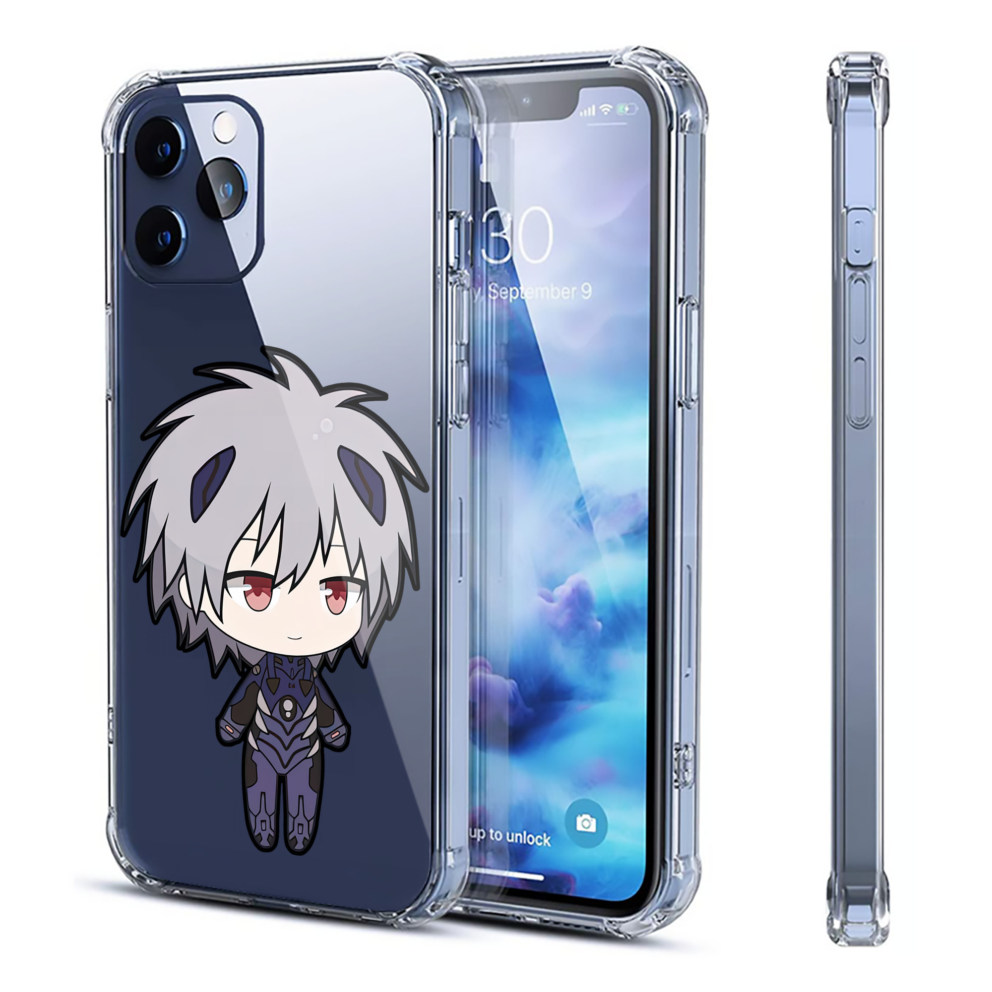 （画像用） EVA 新世紀エヴァンゲリオン 【iPhone 12シリーズ対応】透明スマホケース（クリアソフトケース）